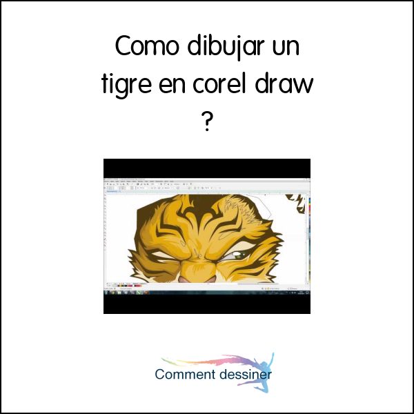 Como dibujar un tigre en corel draw